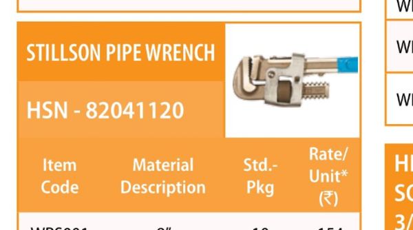 Pipe Wrench 10"