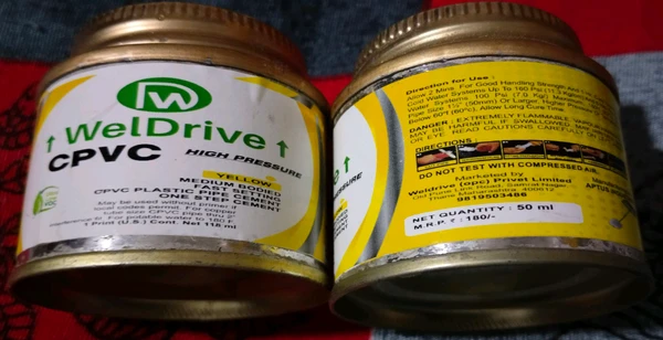 WelDrive  Cpvc Solvent 50ML Granteed Quality 