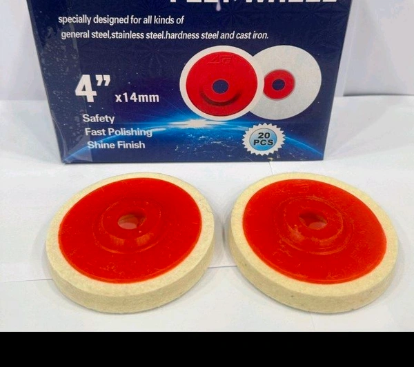 WelDrive  Buff Wheel 4"x14mm For All Steel & Hardness Steel 