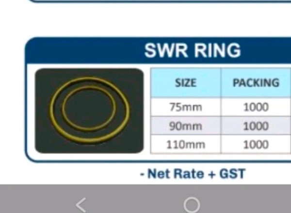 Swr Ring 90mm For Plambing Pipe 