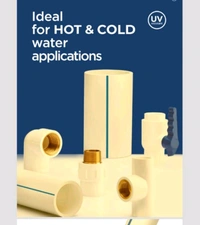 CPVC Tank Threaded Nipple 3/4"