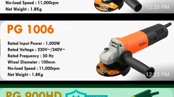 PP PG600 Grinder Machine For Welders