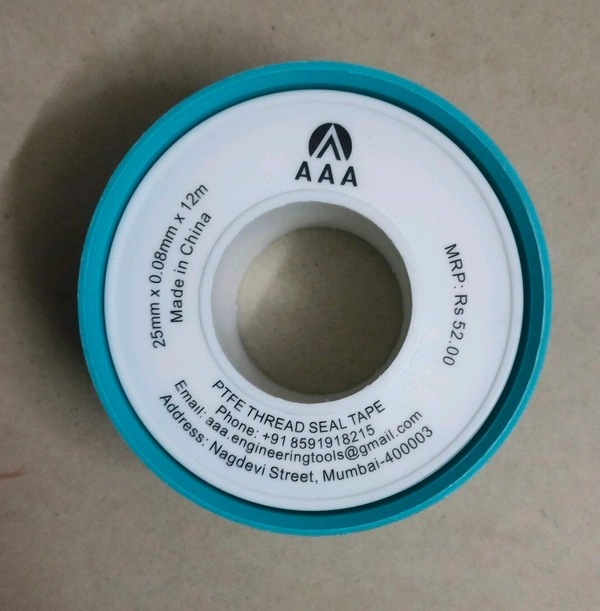 Teflon Tape 1 Inch 0.08mm 12 Mtr For Plamber High Quality Tape