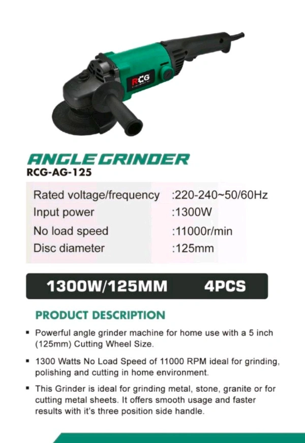 RC 125 Grinder Machine 5"