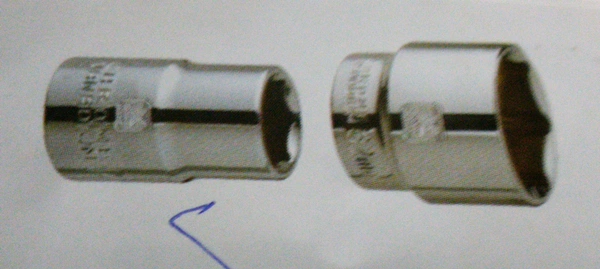 J K Bi-Hex Sockets (1/2"Square Drive) 8mm
