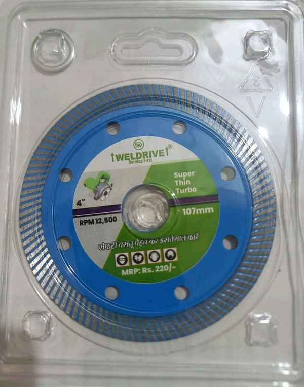 Thin Turbo 4" For Tiles Cutting Zeero Chipping 