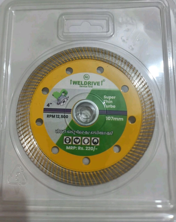 Thin Turbo 4" For Tiles Cutting Zeero Chipping 