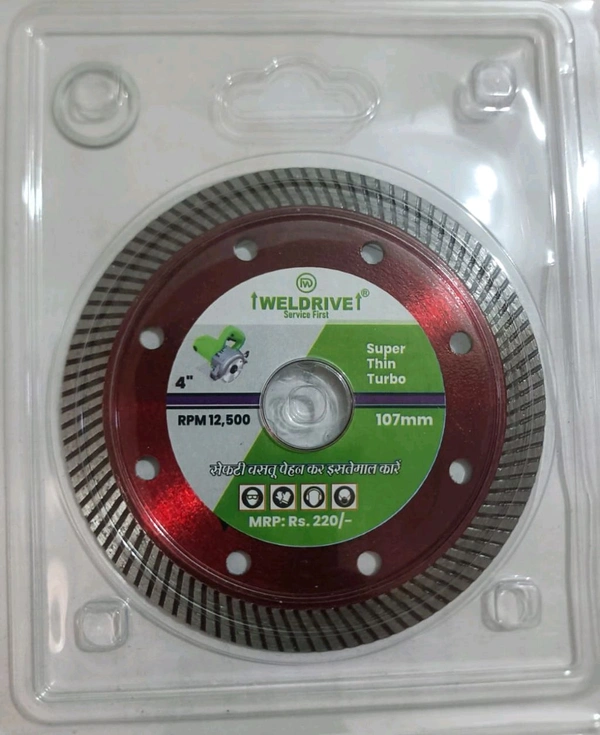 Thin Turbo 4" For Tiles Cutting Zeero Chipping 