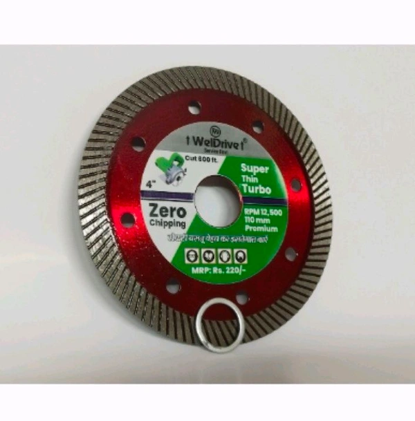 Thin Turbo 4" For Tiles Cutting Zeero Chipping 
