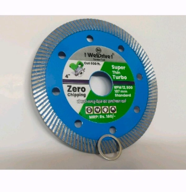 Thin Turbo 4" For Tiles Cutting Zeero Chipping 