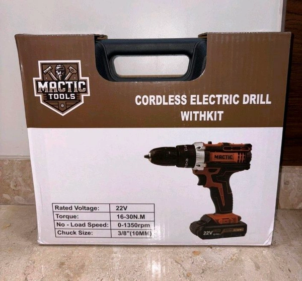 Cordless Drill Machine With Tool Kit 22V