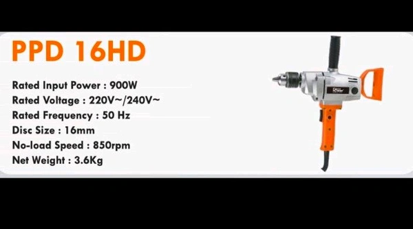 PP PPC16HD ELECT DRILL MACHINE METAL BODY