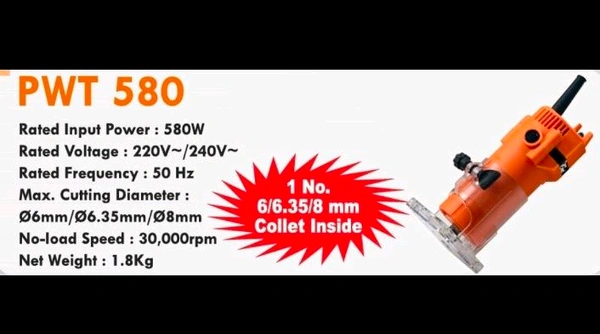 PP PWT580 Trimmer MACHINE (for Wood Working)