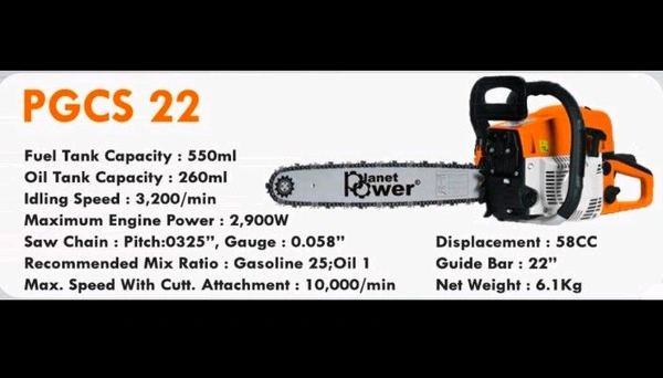 PP PGCS 22 Chain Sow For Tree Cutting 