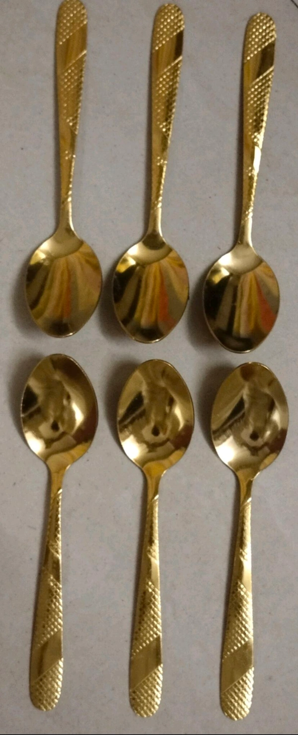 HKT6 Smart Kitchen Tispoon 6pcs Set Brass Polish 