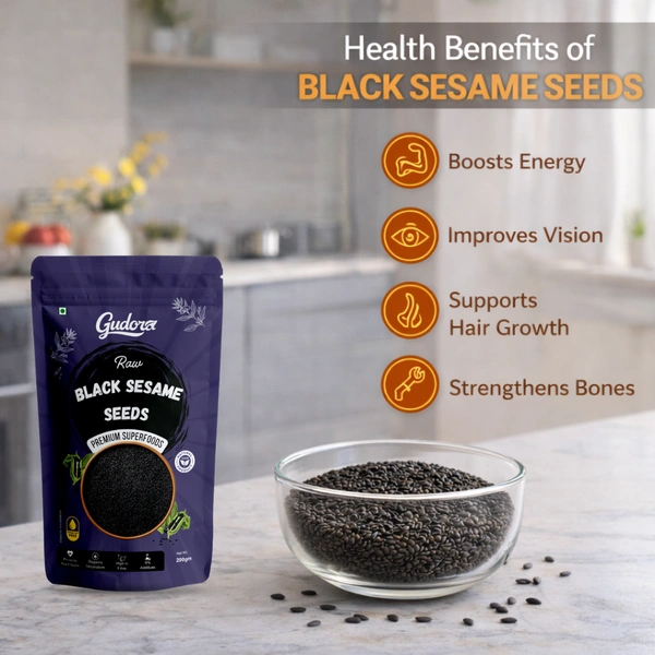 Raw Black Sesame Seeds - 200g