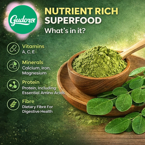 100% Organic Moringa Powder - 100g