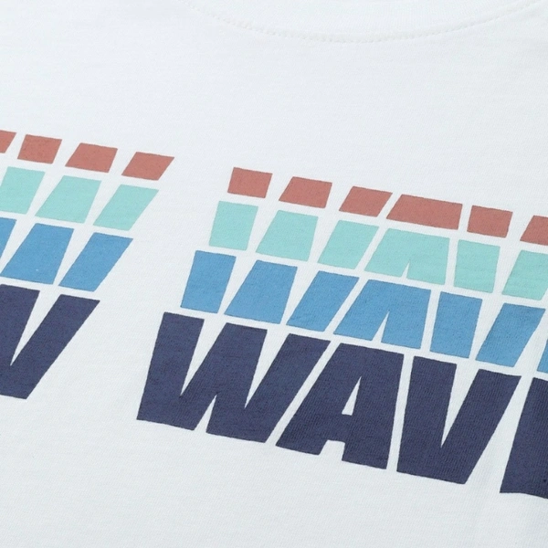 Men White & Blue Typography Printed Pure Cotton T-shirt - L