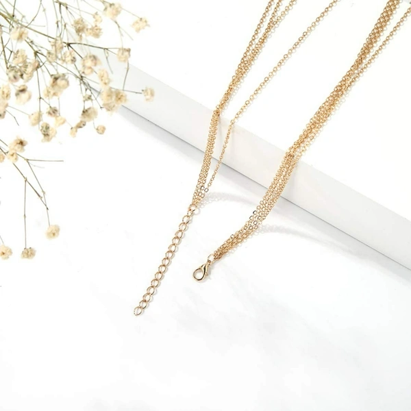 Multilayer Pendant with Chain Necklace Collection