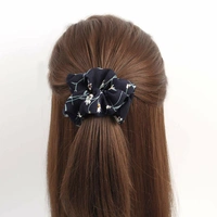 DrishtiDrishti® Silky High Glossy Satin Scrunchies for Girl & Woman Set of-12 (Multicolor) 