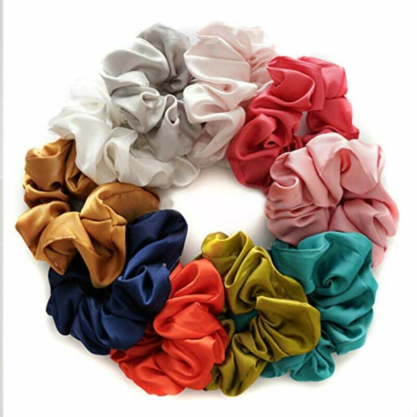 BIG BOX 6 piece Silk Scrunchies Scrunchies Hairbands 