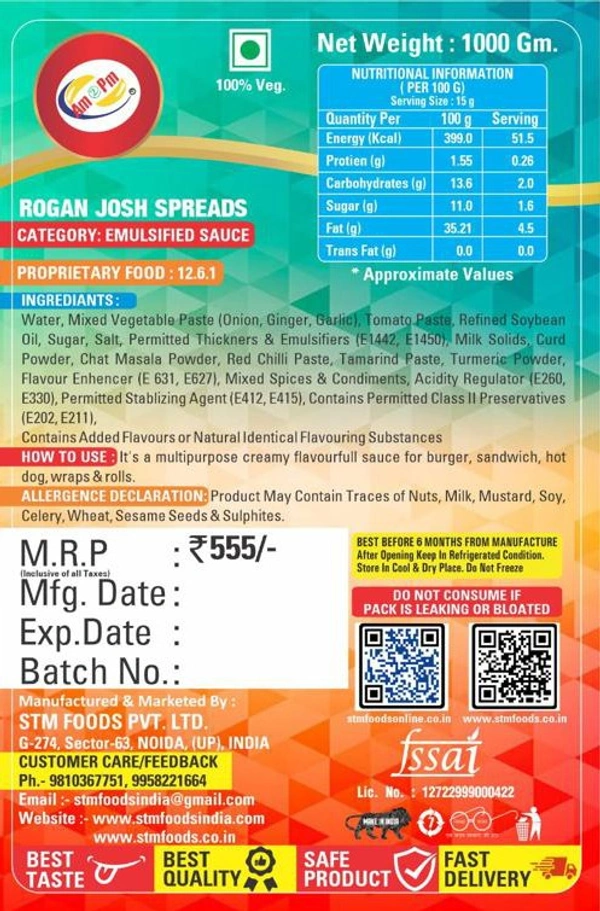 Rogan Josh Spread