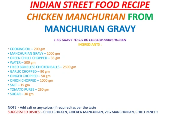 Manchurian Gravy Sauce