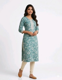 Girls Kurta - Large, Heliotrope