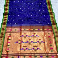 Pure Silk Double Pallu Paithani - Available in 24 colours