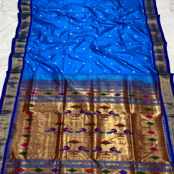 Pure Silk Double Pallu Paithani - Available in 24 colours