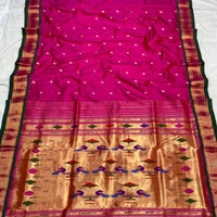 Pure Silk Double Pallu Paithani - Available in 24 colours