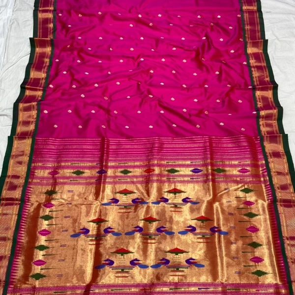 Pure Silk Double Pallu Paithani - Available in 24 colours