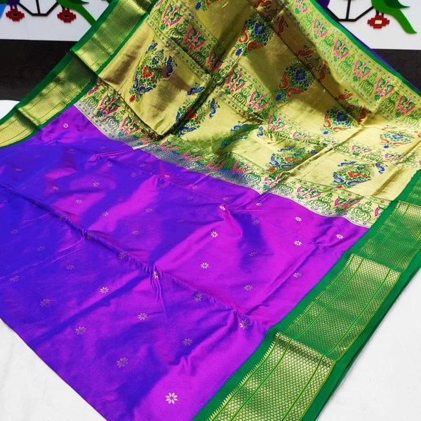 Pure Silk Kadiyal Paithani