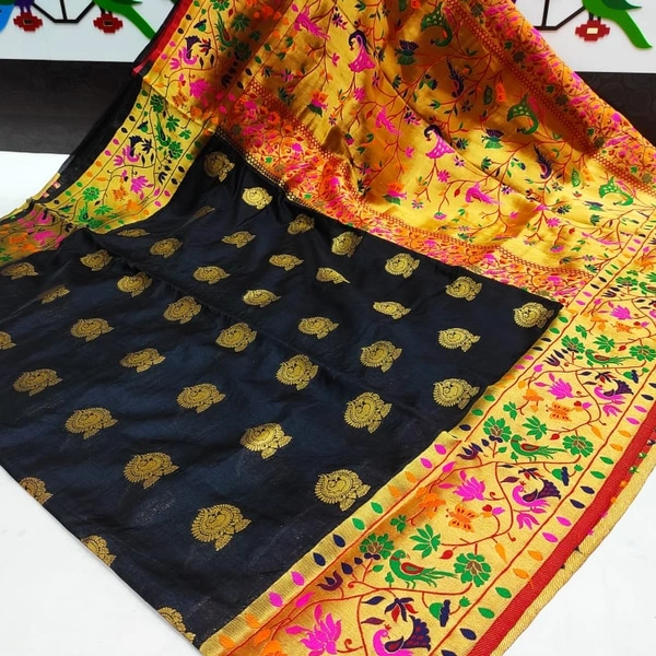 Semi Silk Big Border Paithani