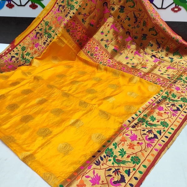 Semi Silk Big Border Paithani