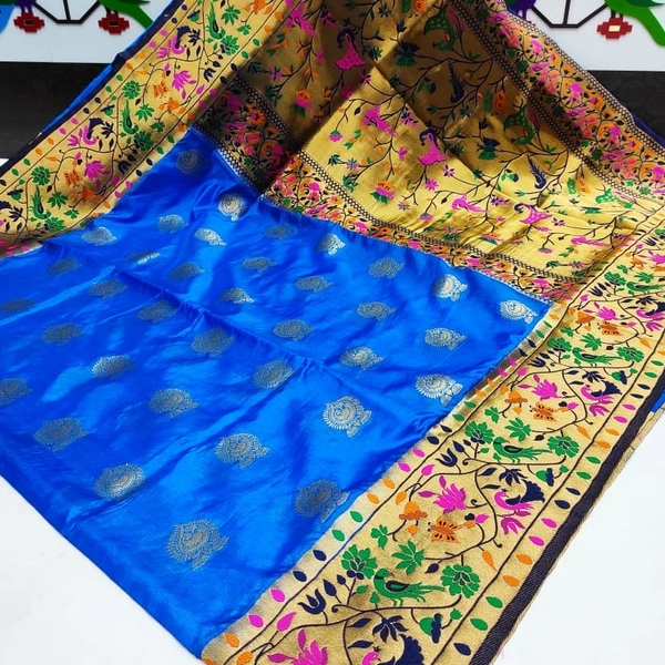 Semi Silk Big Border Paithani