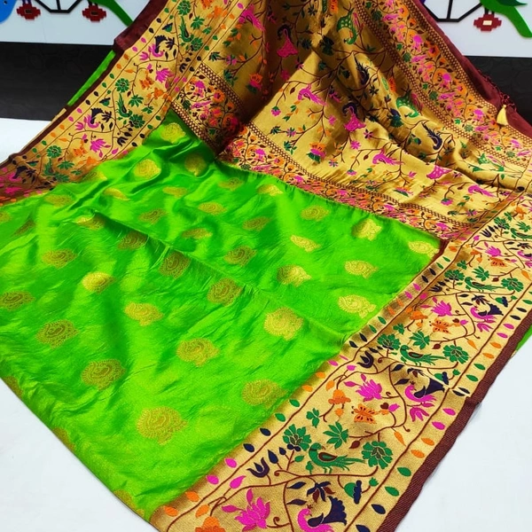 Semi Silk Big Border Paithani