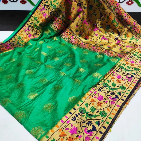 Semi Silk Big Border Paithani