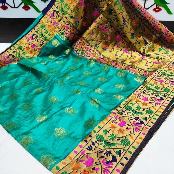 Semi Silk Big Border Paithani