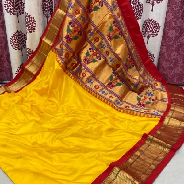 Kadiyal Pure Silk Paithani