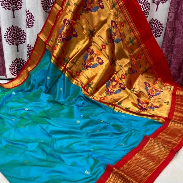 Kadiyal Pure Silk Paithani