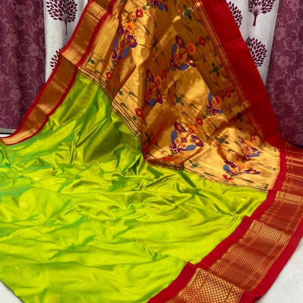 Kadiyal Pure Silk Paithani
