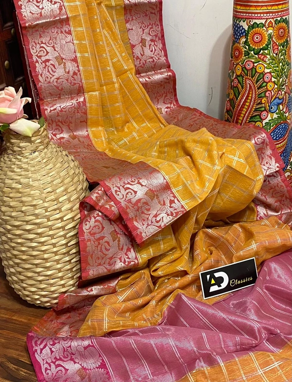 Soft Linen Saree