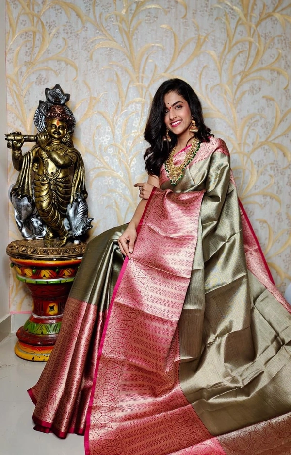 Pure Banarasi Tissue Silk
