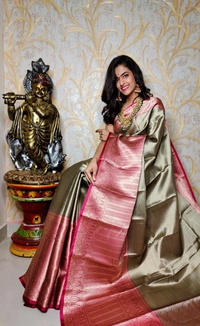 Pure Banarasi Tissue Silk