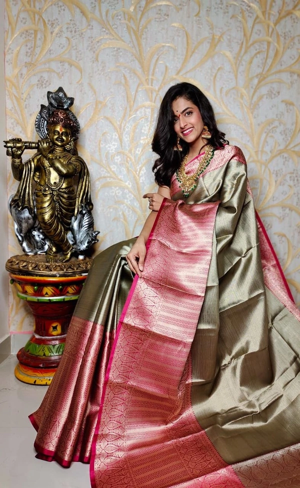Pure Banarasi Tissue Silk