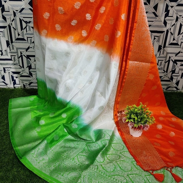 Independence Day Special Banaras Dupion Silk