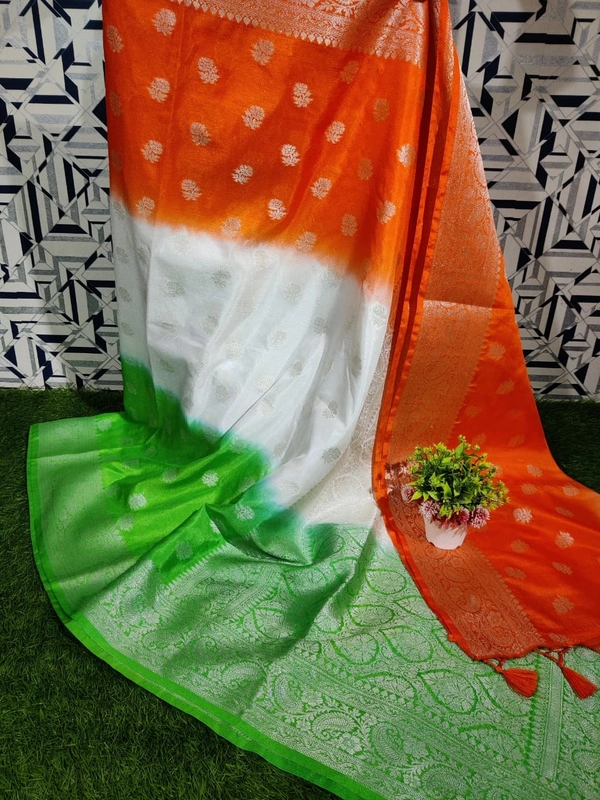 Independence Day Special Banaras Dupion Silk