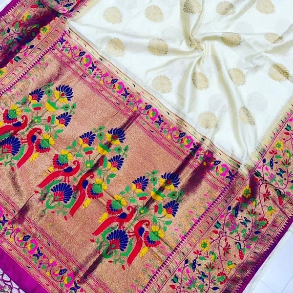 Soft Silk Paithani All Over Butta