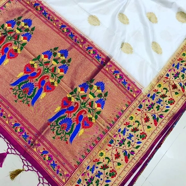 Soft Silk Paithani All Over Butta